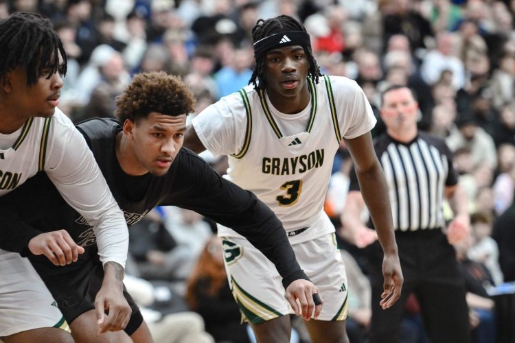 Caleb Holt of Grayson (3) during the Spalding Hoophall Classic high school basketball game
